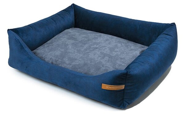 Modro-tmavě šedý pelíšek pro psa 75x85 cm SoftBED Eco L – Rexproduct