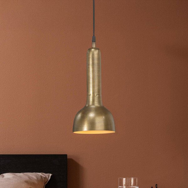 PR Home závěsná lampa Bainbridge mosaz Ø 15 cm kovová zástrčka