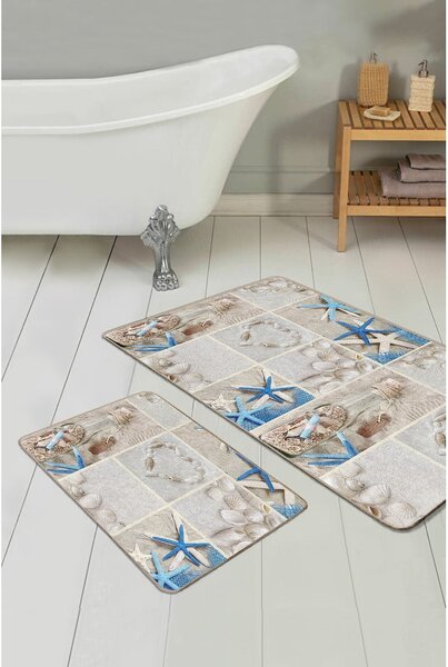 Béžové koupelnové předložky v sadě 2 ks 60x100 cm – Mila Home