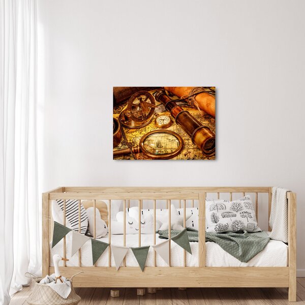 Obraz - Historické pomůcky námořníků (70x50 cm)