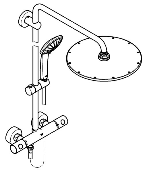 GROHE 26075DL0 - Sprchový systém EUPHORIA SYSTEM 310 bronzová