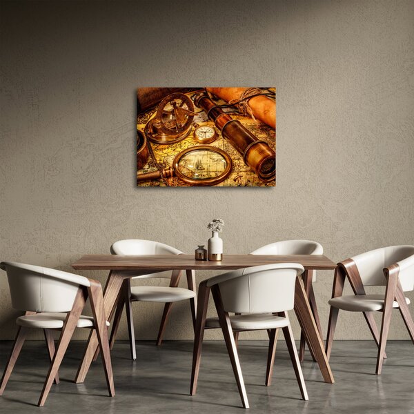 Obraz - Historické pomůcky námořníků (70x50 cm)