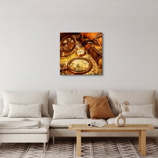 Obraz - Historické pomůcky námořníků (30x30 cm)