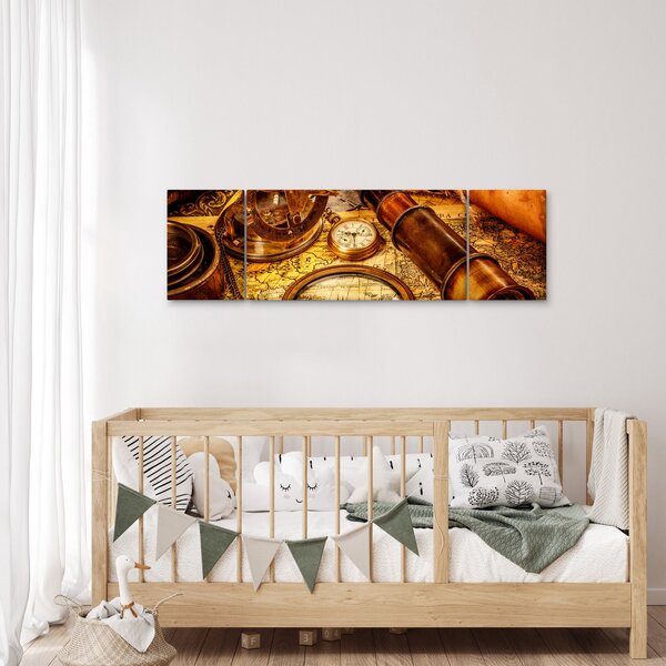 Obraz - Historické pomůcky námořníků (170x50 cm)