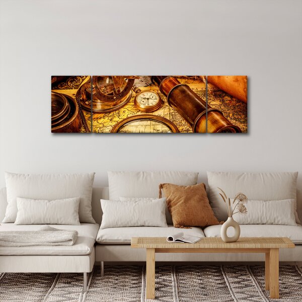 Obraz - Historické pomůcky námořníků (170x50 cm)