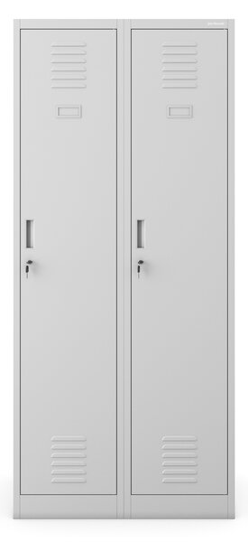 Šatní skříň pro zaměstnance 4dílná hluboká šedá, 800x1800x600 mm: KACPER D600