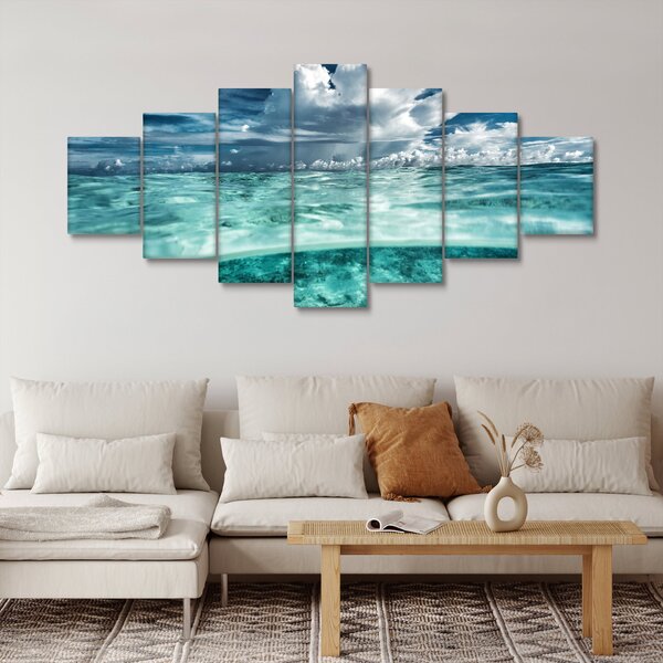 Obraz - Pohled pod mořskou hladinu (210x100 cm)