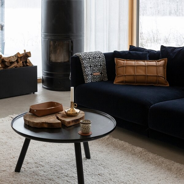 Miiko Design Odkládací miska z pravé kůže Rove, hnědá
