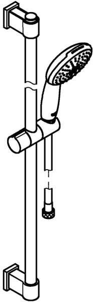 GROHE 269542431 - Sprchový set VITALIO START 110 900 mm černá