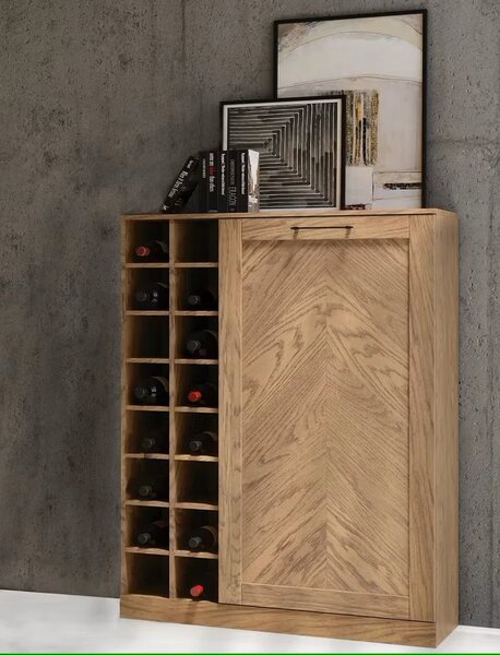 Szynaka Komoda s barem Cozy z masivu 15 100 cm dub Rustikal