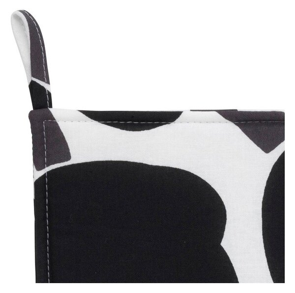 Marimekko Čtvercová chňapka Pieni Unikko, černá