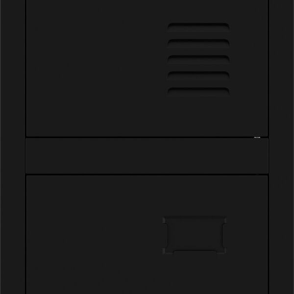 Šatní skříň pro zaměstnance černá, 292x1720x450 mm: BARTEK 1 Plus