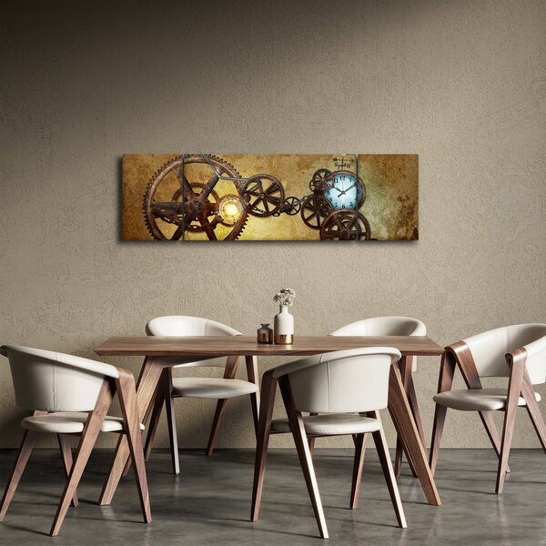Obraz strojků historických hodin (170x50 cm)