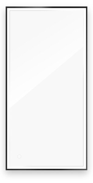 Oltens Nordlis zrcadlo 60x120 cm obdélníkový s osvětlením s vyhřívací podložkou černá 64107300