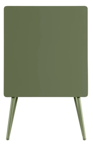 Sada BALCONY II – skládací stůl 64×70 cm + 2 ultra kompaktní židle | ColorBlock zelená Moss