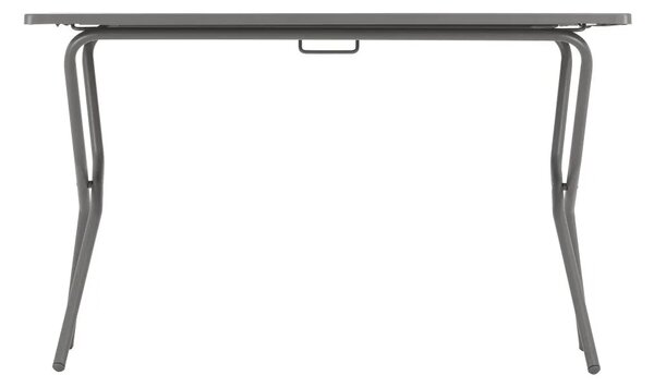 Sada BALCONY II – skládací stůl 120×70 cm + 4 ultra kompaktní židle | ColorBlock šedá Terre