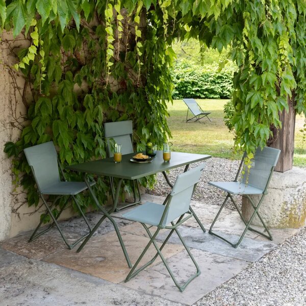 Skládací venkovní stůl Lafuma BALCONY II zelená Moss – 120×70 cm