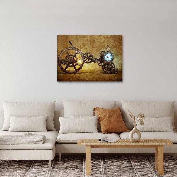 Obraz strojků historických hodin (70x50 cm)