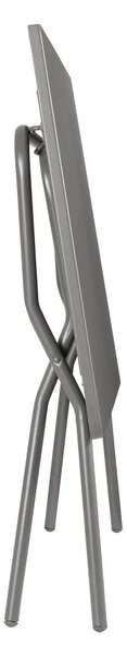 Sada BALCONY II – skládací stůl 120×70 cm + 4 ultra kompaktní židle | ColorBlock šedá Terre