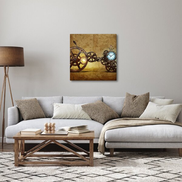 Obraz strojků historických hodin (30x30 cm)