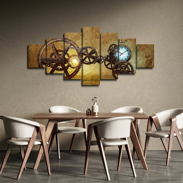Obraz strojků historických hodin (210x100 cm)