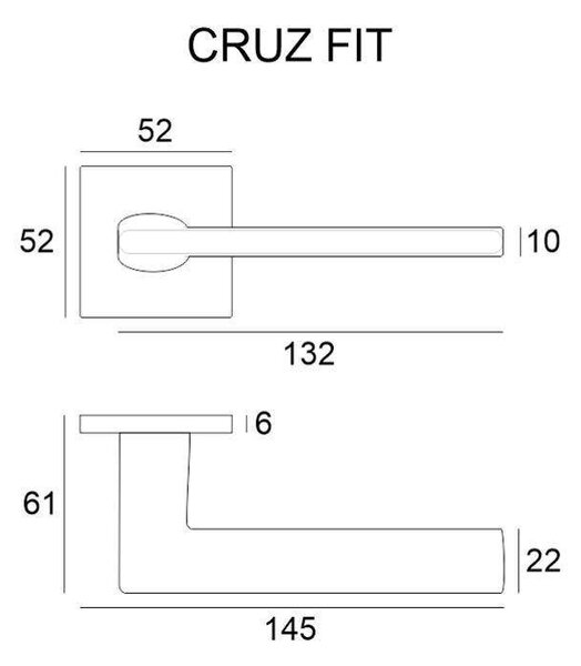 Klika Cruz Fit - antracit