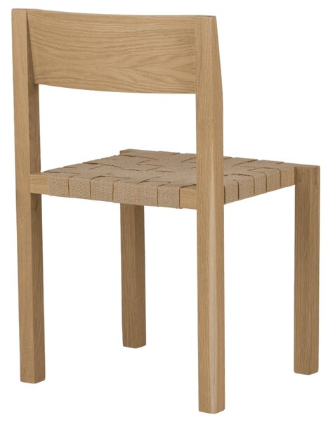 Noo.ma Dubová jídelní židle Toli s výpletem