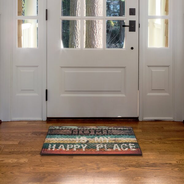 Multy home Rohožka LIMA Happy Place 45 x 75 cm, s potiskem MHEU5000052, 1 ks 5705.00.30