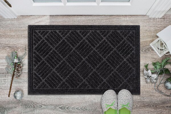 Multy home Rohožka CONTOURS 45 x 75 cm, antracit, vzor parkety MHEU5000010, 1 ks 5705.00.30
