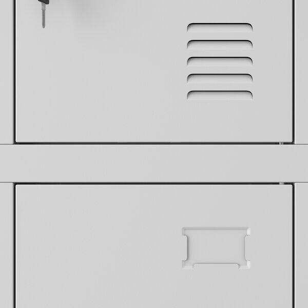 Šatní skříň s 12 uzamykatelnými boxy, šedá, 900x1850x400 mm: MARCIN