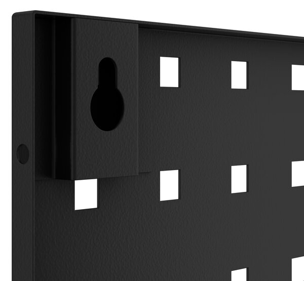 Kovová tabule na nářadí, černá, 1200x600x10 mm: PAULA All Black
