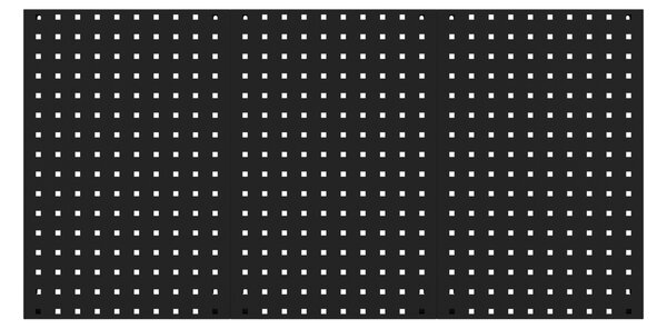 Kovová tabule na nářadí, černá, 1200x600x10 mm: PAULA All Black