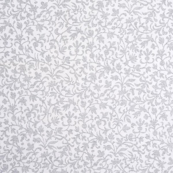 Povlečení JERSEY kvítka bílošedá 140 x 200/70 x 90 cm