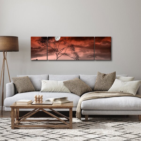 Obraz - Měsíc osvětlující noc (170x50 cm)