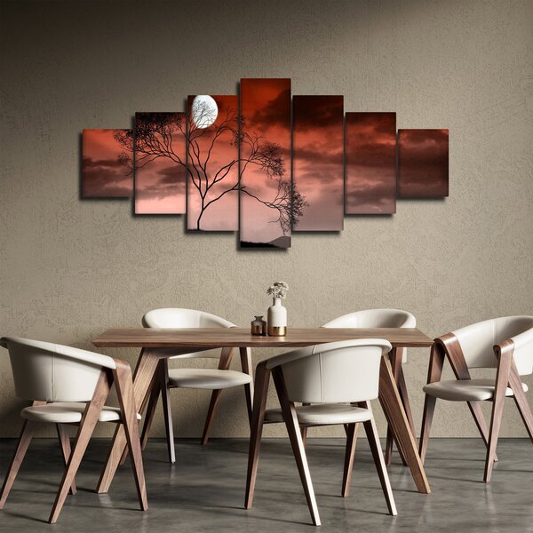 Obraz - Měsíc osvětlující noc (210x100 cm)