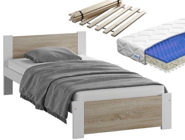 Postel Lola 90 x 200 cm + rošt + sendvičová matrace