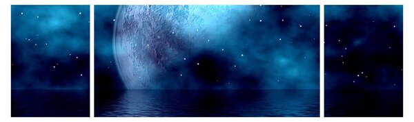Obraz Měsíce nad hladinou moře (170x50 cm)