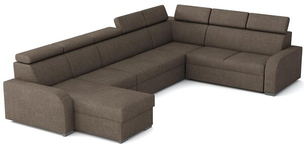 Sedací souprava OSLO U | 170x380x250 | rozkládací + 3x úložný prostor | VÝBĚR TKANIN