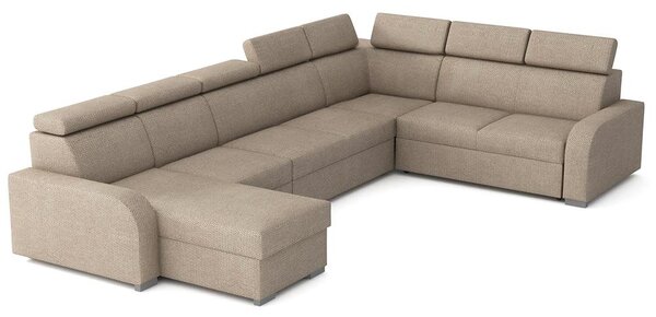 Sedací souprava OSLO U | 170x380x250 | rozkládací + 3x úložný prostor | VÝBĚR TKANIN