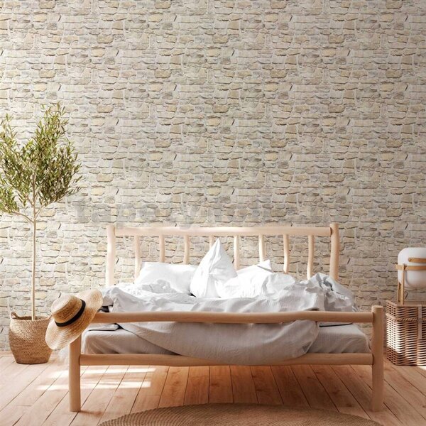 Vliesové tapety na zeď IL DECORO 36370-3, rozměr 10,05 m x 0,53 m, ukládaný kámen světle hnědý, A.S.Création