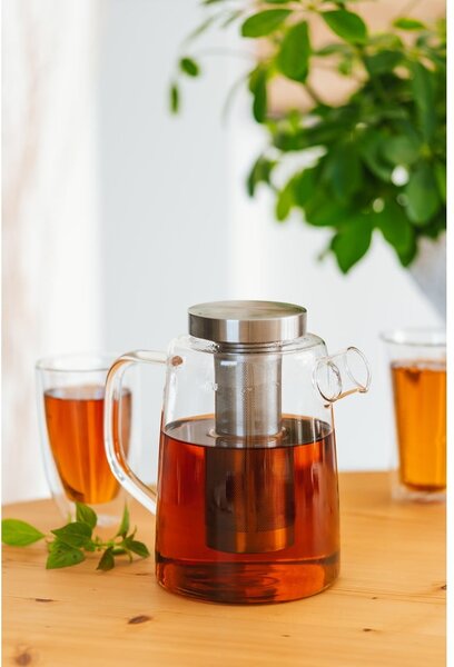 Skleněná čajová konvice Vialli Design, 1,5 l