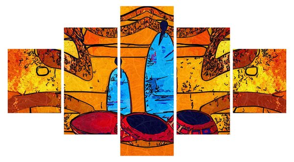 Obraz - Starověká malba (125x70 cm)