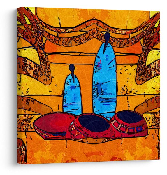 Obraz - Starověká malba (30x30 cm)