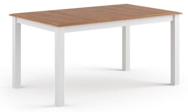 Borovicový stůl Belluno Elegante bílý dub