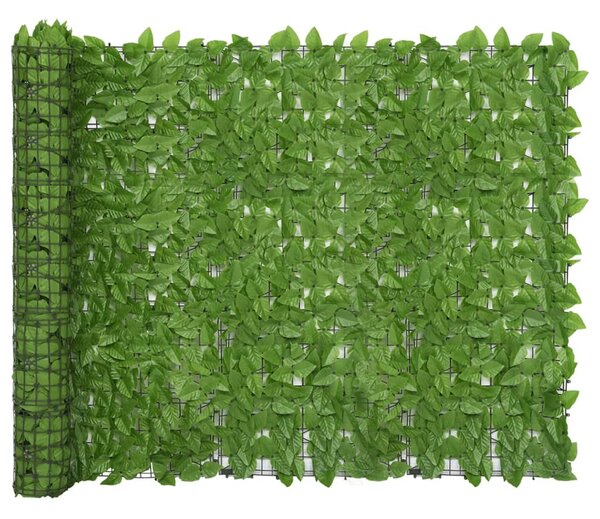 Balkónová zástěna se zelenými listy 300 x 150 cm