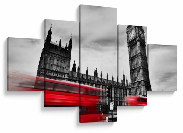 Obraz - Londýnské Houses of Parliament (125x70 cm)