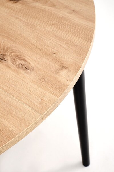 HALMAR Rozkládací jídelní stůl Pivot 102/141 cm dub artisan/černý buk
