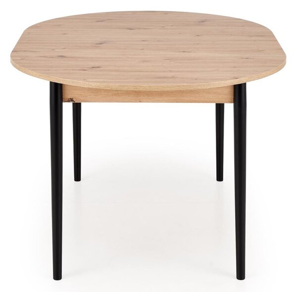 HALMAR Rozkládací jídelní stůl Pivot 102/141 cm dub artisan/černý buk