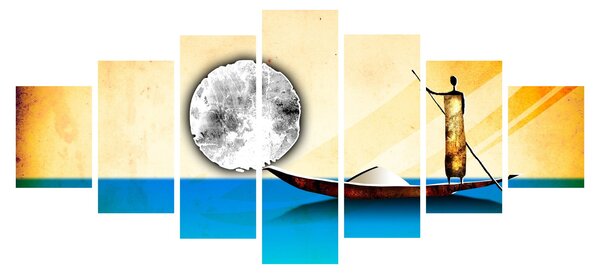Obraz - Starověká malba (210x100 cm)