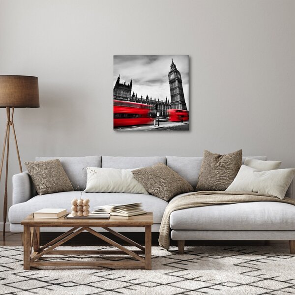 Obraz - Londýnské Houses of Parliament (30x30 cm)